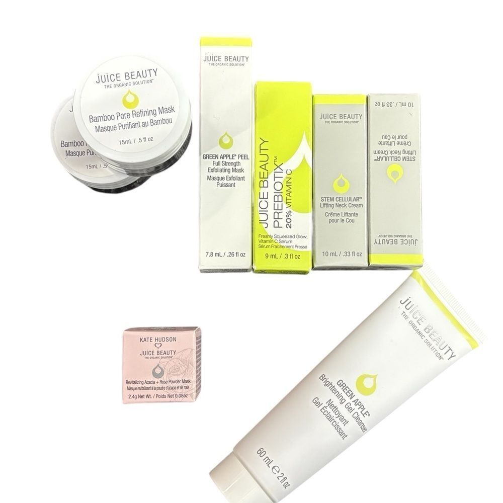 Juice Beauty Green Apple Brightening Kit Bundle- Skincare Set, New, Travel